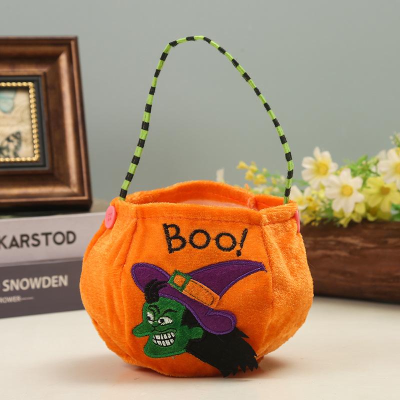 Halloween Kürbis Süßigkeitentüten Dekoration Requisiten Tragbarer Trick or Treat Halter Handtasche Korb Partygeschenk Halter für Kinder