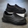 Men's New Comfortable and Trendy Fashion Daily Light and Casual Round Head Solid Color Breathable Bag Head Men's Slippers