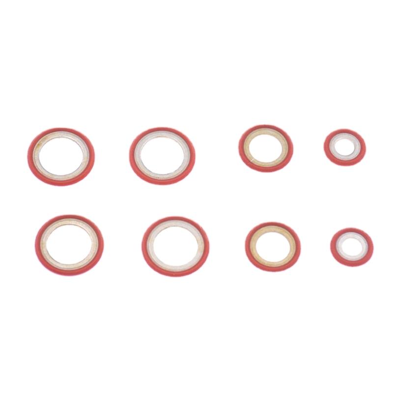 30 Stück/Satz Automobil-Klimaanlagensystem Dichtungs-O-Ring-Kit Kompressor Expansionsventil Rohrkopf Dichtung