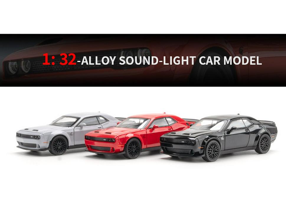 Muscle Car Hellcat Alloy Sports Car Model Collection – 1:32 Scale Ornamental Toy
