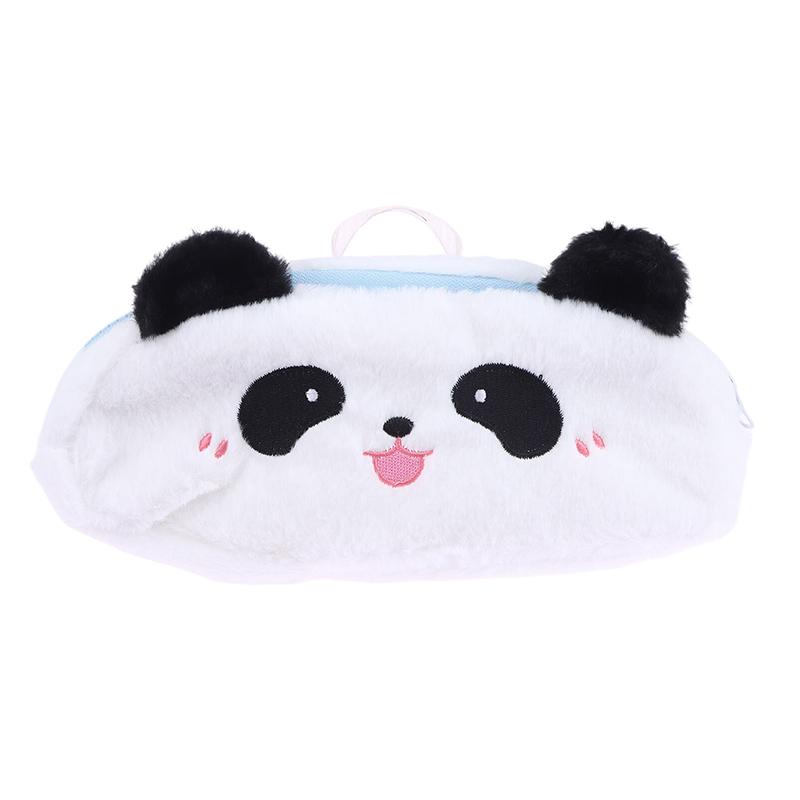 Roztomilý kreslený plyšový zvířecí stacionární pouzdro pro ženy pes/kočka/králík/žába/panda plyšový penál dámská kosmetická taška