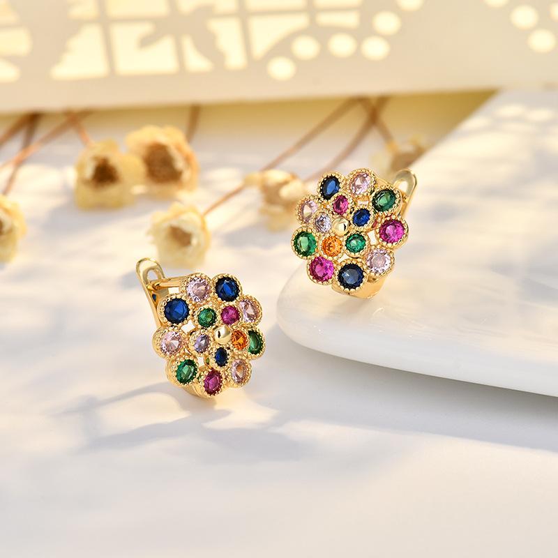 

Новые модные серьги-цветы солнца, серьги высокого класса, легкие, роскошные, циркониевые, модные, темпераментные серьги для женщин