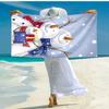 Ultra-Soft Beach Towel with Christmas Snowman Theme,Ideal for Pool - Camping, Diving - Perfect Travel Essential, Vibrant Beach Towel.