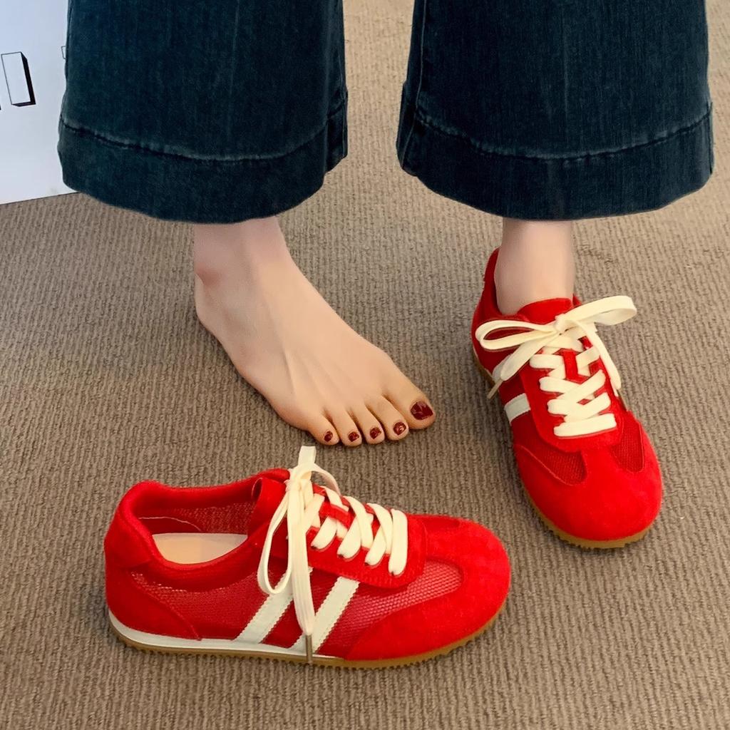 Dexun Shoes Women's Shoes 2025 Summer New Mesh Breathable Forrest Gump Shoes Casual Little White Shoes Sports Flat Baseplate Shoes