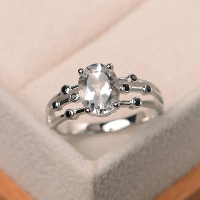 Gemstone Exquisite Ring Rings Birthstone Engagement 12 Birthday Stone Girl Jewelry Charming Gift Wedding