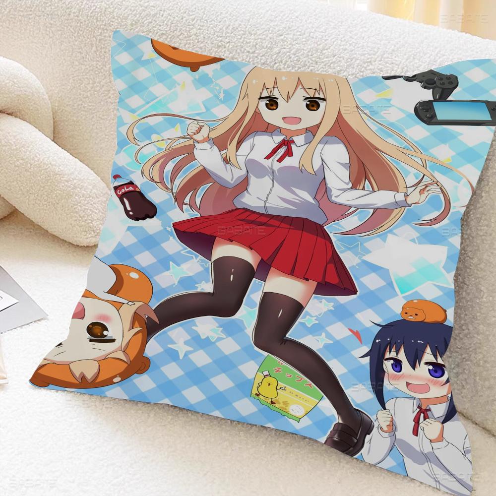 Himouto Anime Umaru Chan Cushion Cover Inches Farmhouse Decor Home Throw Pillow Covers For Couch Decorations