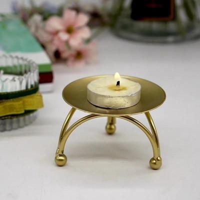 1pc Candle Holder Candlestick Iron Arts Crafts Desktop Decoration Christmas Decorations for Home (not Includ Candy)