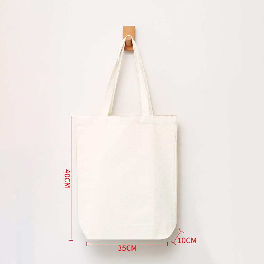 Large Capacity Folding Canvas Bag Reusable Shopping Bag Unisex Eco-friendly Tote Bags DIY Shoulder Bag Grocery Handbag