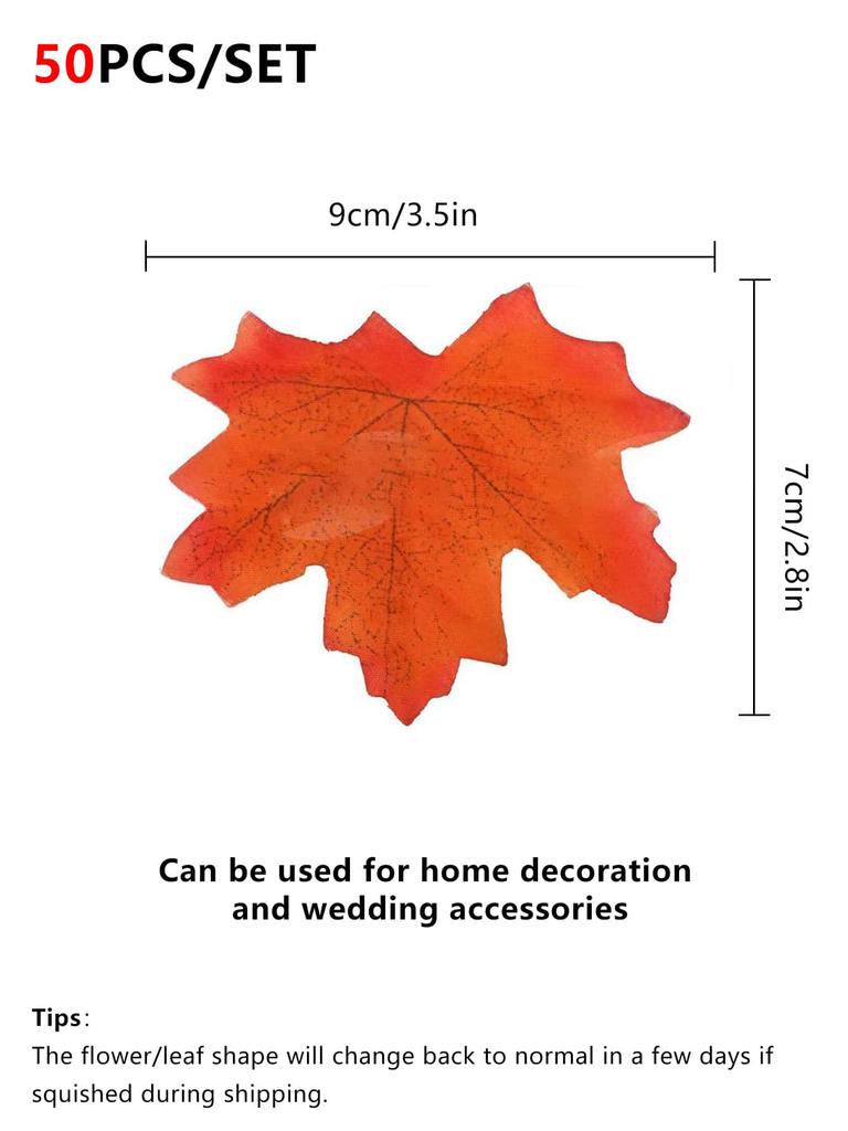 Artificial Plants Silk Maple Leaf Halloween Festival Party Scene Decoration Fall Home Room Vase Table Wedding Scrapbook Art Wall