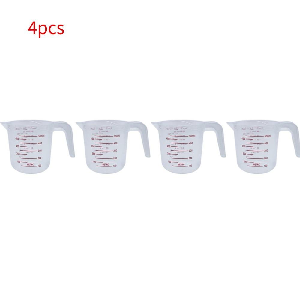 500ML Measuring Cup Easuring Cup Plastic Jug Plastic Tip Mouth Jug Pour Spout Transparent Handle For Baking Kitchen Tool