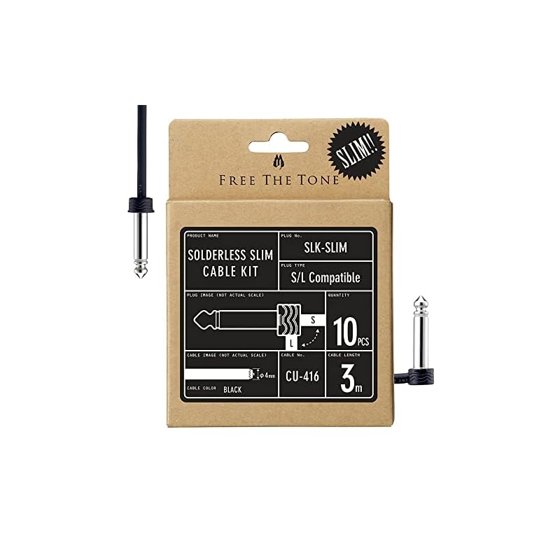 Free The Tone/SLK-SLIM Solderless Slim Cable Kit Patch Cable Kit
