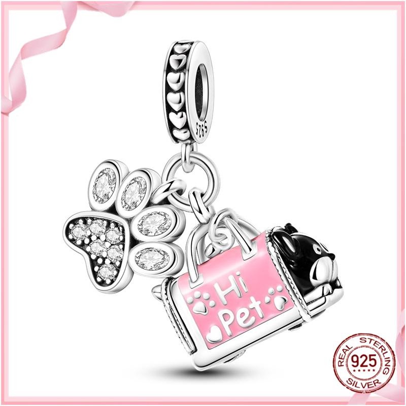 TOP Copper Pink Girls Skirt Cute Cat Charm Bead Charms Bead Charms Ideal For Womens Authentic Bracelets Copper Pendant Do It Yourself Jewellery Gift