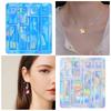 Light and Shadow Cartoo Resin Molds Rhombus Mold for Keychain Jewelry Making Elegant Earrings Crafting Supplies