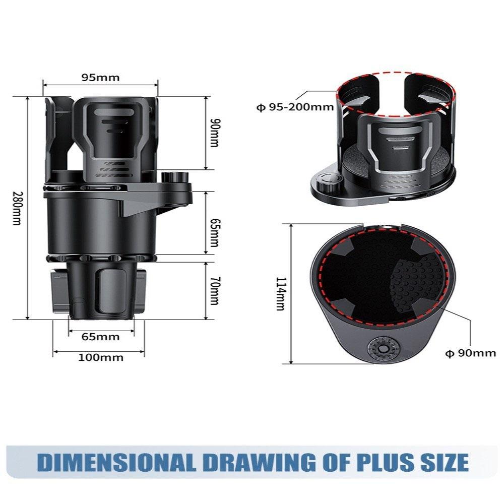 Switch Lock Cup Holder Extender Multifunctional Drink Holder Stand Beverage Holder  Auto Car