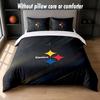 Pittsburgh Steelers Design Bed Bedding Set 1 Duvet Cover + 2 Pillowcases Soft Breathable Household Bed Linens