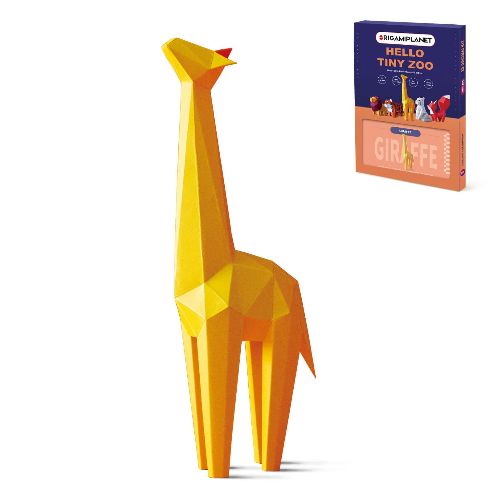 ORIGAMIPLANET Жираф 3D Оригами Бумажное творчество Креативное ручное бумажное искусство для 3D бумажной скульптуры Дома Уникальный DIY Модель животного Бумажное творчество Подарок для