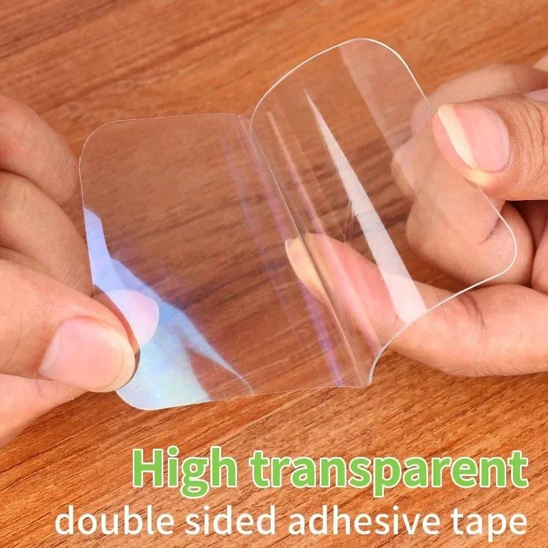 50/30/10/5pcs Transparent Double Sided Adhesive Tape Super Strong Square Wall Stickers Waterproof No Traces Pad Patches Tapes