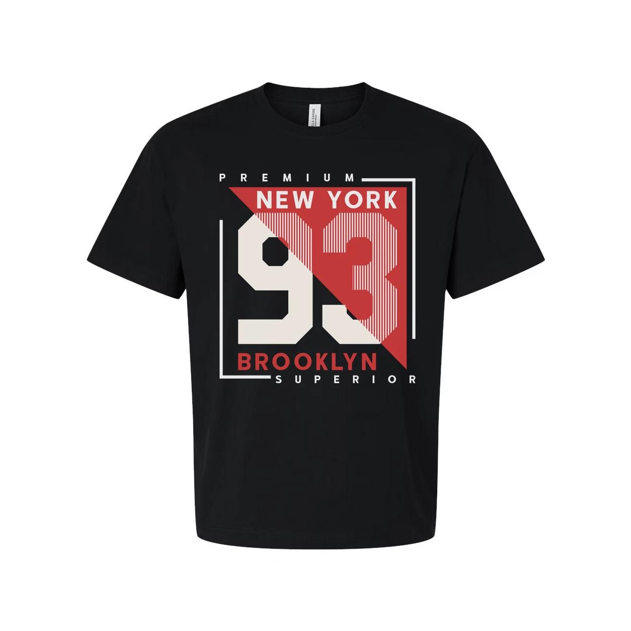 

Premium New York 93 Graphic T Shirt With Brooklyn Superior Text Unisex Short Sle M