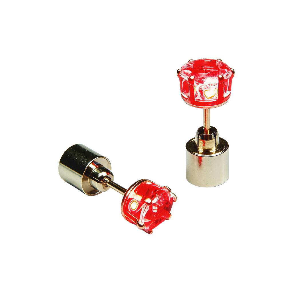 LED Leuchtende Ohrstecker 2 Stück Wiederaufladbare Blinkende Stecker für Konzerte Bars Partys Partner Accessoires mit Traditionellen Stilelementen