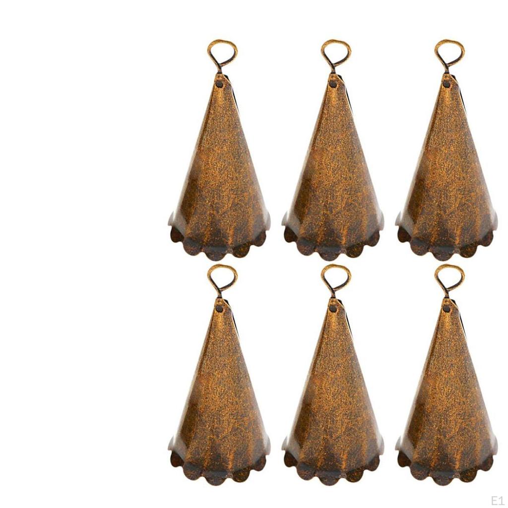 12Pcs Christmas Bell Ornament Decoration with Floral Border Witch Bells for Engagements