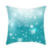 Ice and Snow Series Christmas Pillowcase, Blue Ice and Snow Ins Windblown Hair Pillowcase, American Cushion