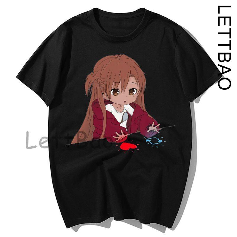 Sword Art Online T Shirt Sao Japanese Anime T Shirt Fun Casual Tee Shirt 100 Cotton