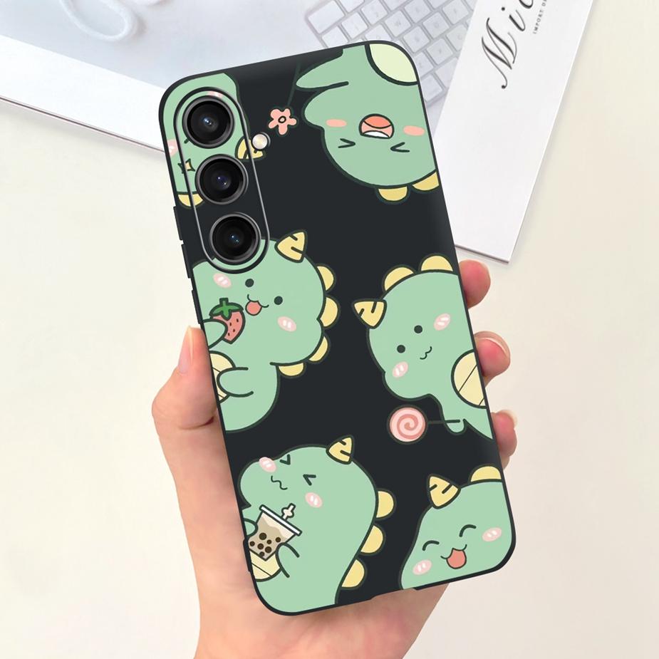 For Samsung Galaxy S23 FE Case S23+ Cute Dinosaur Cartoon Cover Soft TPU Phone Case For Samsung S23 Plus S 23 Ultra S23FE Bumper