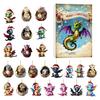 Christmas Countdown Calendar Advent Box 24-Day Mini Cute Flying Dragon Ornament