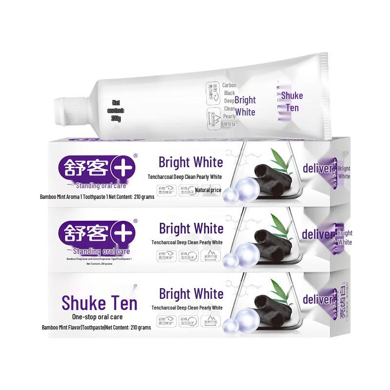Shuke Bamboo Charcoal & Pearl Whitening Toothpaste