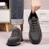 Leather Male Comfortable Flats All-match Walking Shoes Men Breathable Mens Classic Sneakers Lace-Up Men Outdoor Casual Footwear