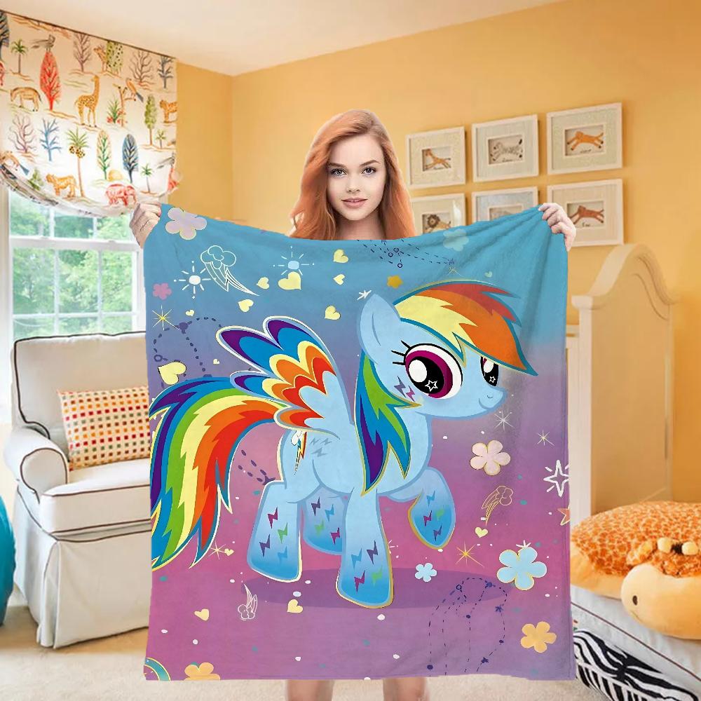 Knee Fashion Blanket Throw Winter Microfiber Oversized Baby Lightweight Flannel Fleece Bed Sofa Decoration Ponys Anime