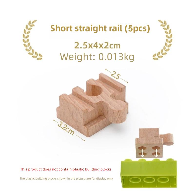 Wooden Train Track Accessories All Kinds Universal Connectors Adapters Clips fit for Brand Wooden Tracks Railway Toys for Kids