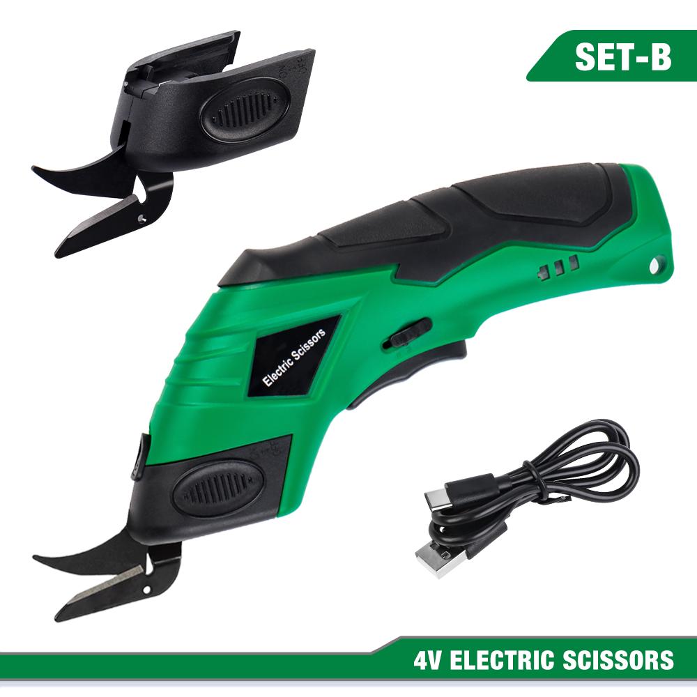 4V Electric Scissors,Professional Cordless Sewing Scissors, USB Charging,Tufting Scissors, Cutting Tools, Manganese Steel Blades