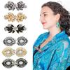 1PC Rhinestone Brooch for Cheongsam Fashion Rhinestone Collar Pin Elegant Modesty Clip Qipao Dress Clasp