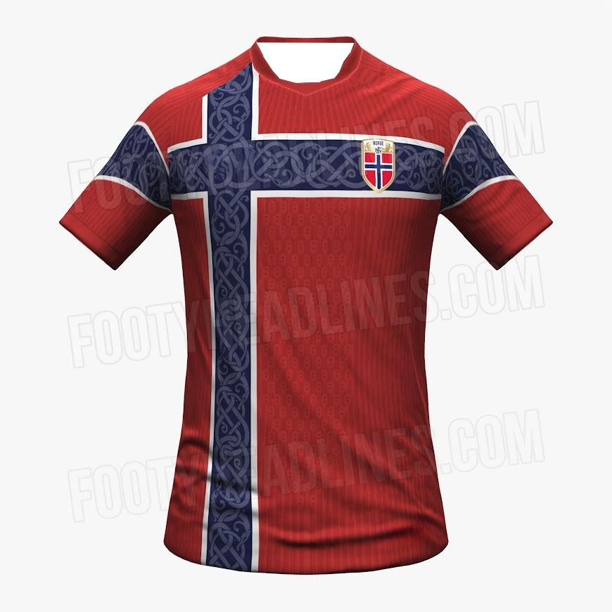 MDHAO xin nan zhuang  3D txu 2026 Noorwegen Nationale Team Voetbalshirt Heren Dames Klassiek Noors Vlag Kruis Voetbalshirt Euro Stijl Casual Straatkleding 5XL