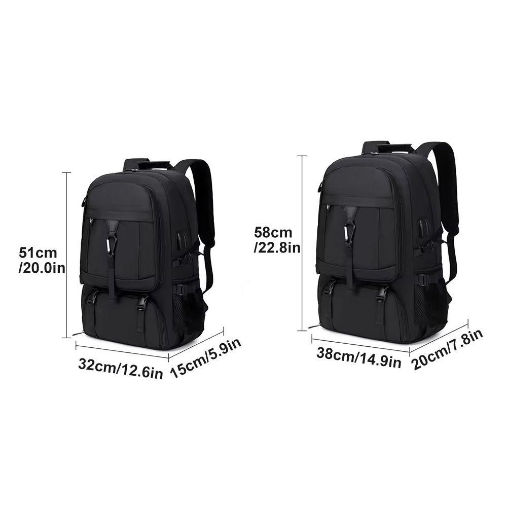 50L/80L Capacity Travel Backpack Waterproof School Bag Versatile Men's Backpack  Hiking