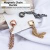 1pc New Rolled Edge Leg Fixing Clip Strong Magnetic Suction Adjustable Leg Cinching Artifact Seamless Leg Buckle Sleeve Shirt