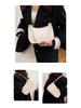 Damenmode Strukturierte Umhängetasche mit Litschi-Muster - Stilvolle, hochwertige Schulterhandtasche