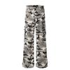 Men'S Denim, American Retro Washed Distressed Multi Pocket Workwear Jeans, Men'S And Women'S Loose Straight Leg Casual Pants, Trendy