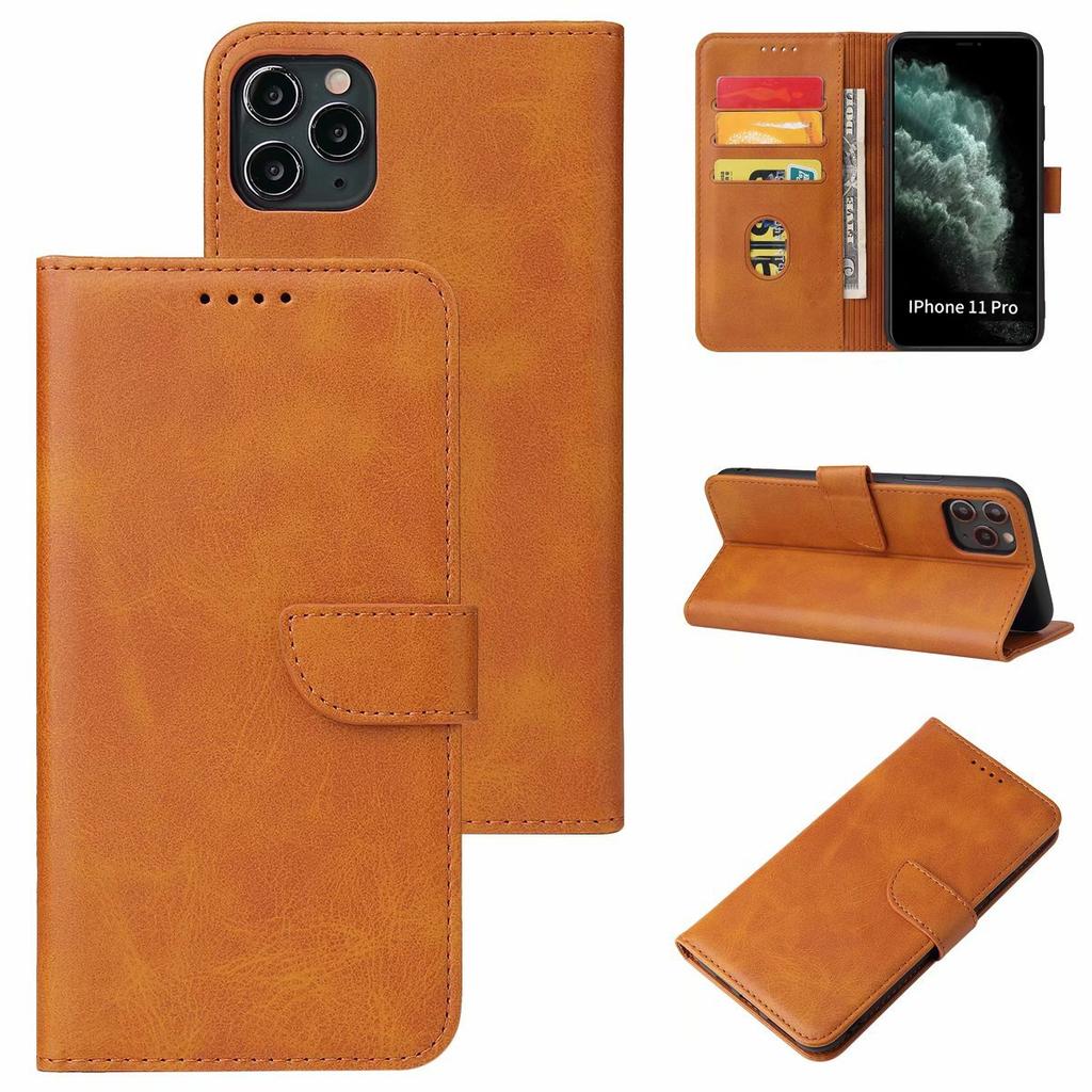 Suitable for Huawei P SMART Clamshell Leather Case, Honor 9S Calf Pattern Card Wallet Protective Case P40 Case