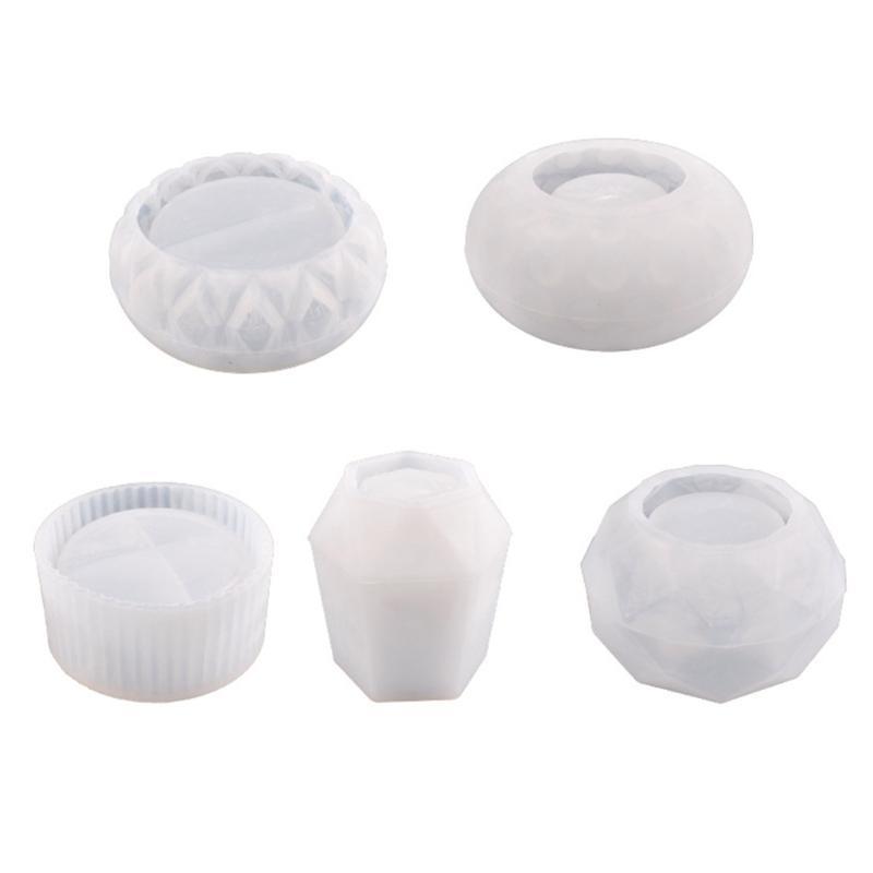 91AC Planter Pot Mould DIY Craft Molds Polygonal Plant Molds Handmade Craft