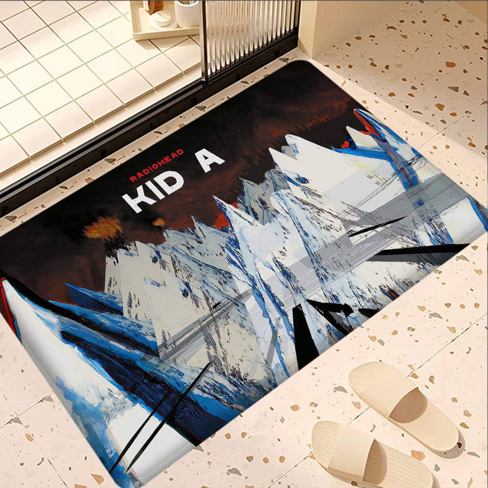 Tappetino da cucina classico R-Radiohead Rap Band Decorazione Stanza Bambini Camera da letto Balcone Antiscivolo Zerbino Soggiorno Alfombra