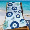 Art Evile Eye Bright Handtuch Sport Schnelltrocknend Reise Campingausrüstung Sanddicht Weich Leicht Großes Strandhandtuch