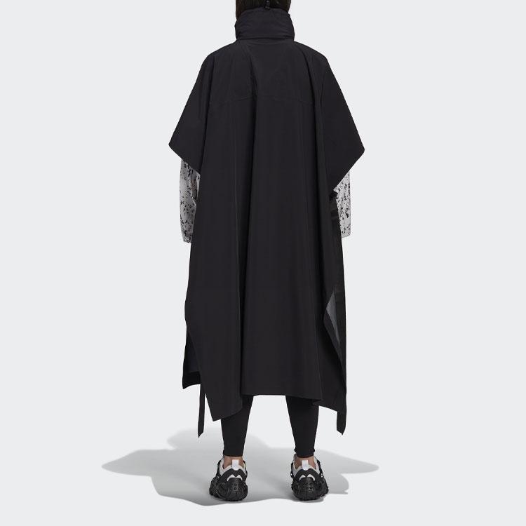 adidas Originals Hyke Collaboration Mountain Poncho Long Sports Jacket Women Jackets Black GP3033