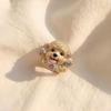 Open Band Open Ring Adjustable Fit Index Finger Ring Elegant Cat Open Ring  Gift for Cat Lovers