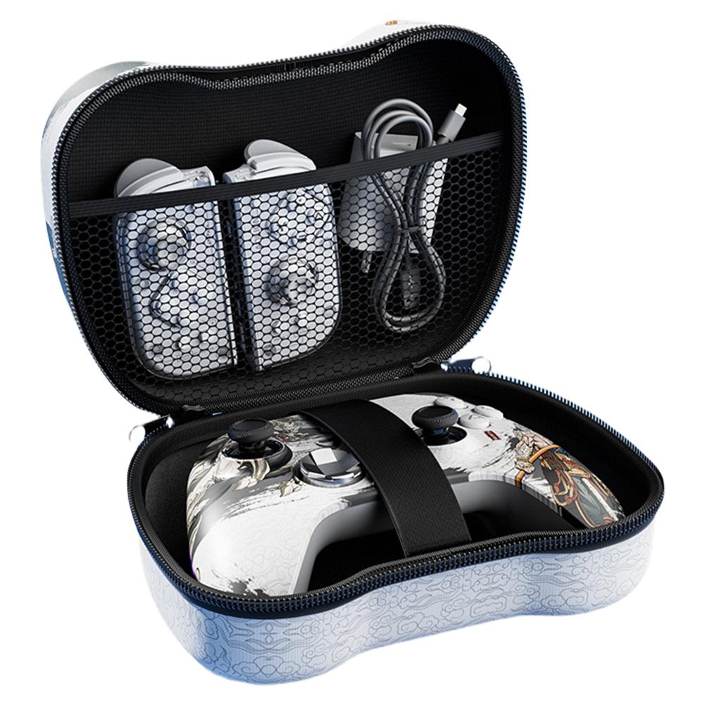 EVA-Controller-Tasche, stoßfest, tragbar, mit Netzfach und Tragegriff, Aufbewahrungsbox für Switch Pro/PS5/Xbox-Gamepads