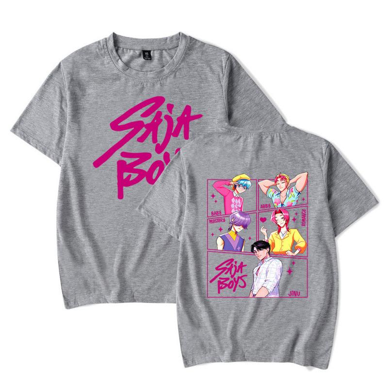 Devil Hunter Series Letter Print Summer Loose Comfortable Fashionable Soft Breathable Women's T-shirt