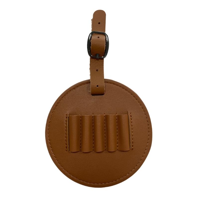 PU Leather Golf Tees Holder Round Golf Tees Storage Bags Portable Golfs Tees Carriers Pouch Hook to Golf Bag Belt Clip 1 коричневый