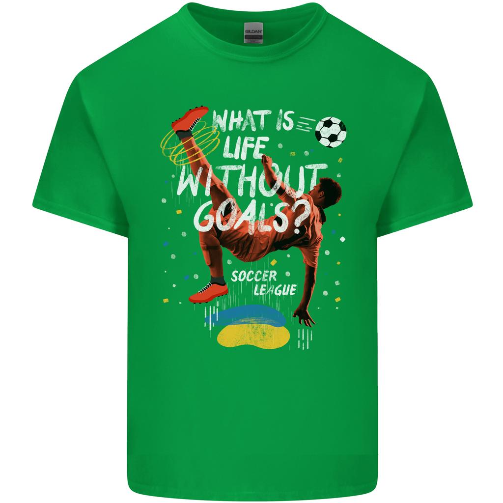 Life Without Goal Football Quote Funny Unisexs Light Cotton TShirt