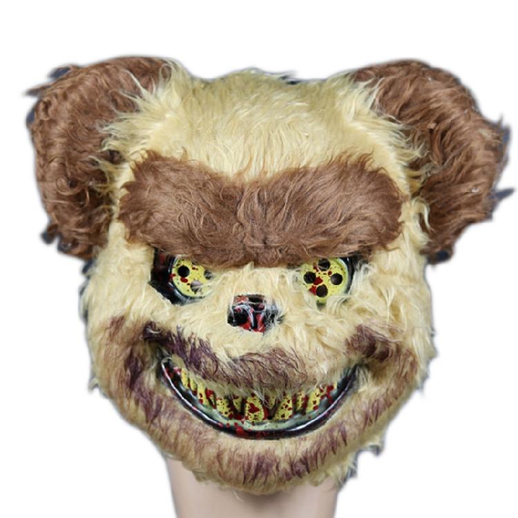 Adults Unisex Horror Halloween Cute Bear Wolf Panda for Cat Bloody Plush for Hea